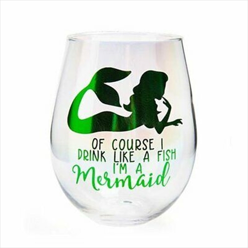 Drink Like A Mermaid Stemless Glass - Main Image