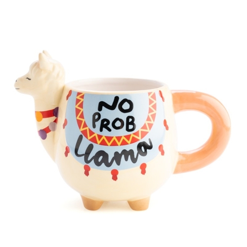 No Prob Llama 3D Mug - Main Image