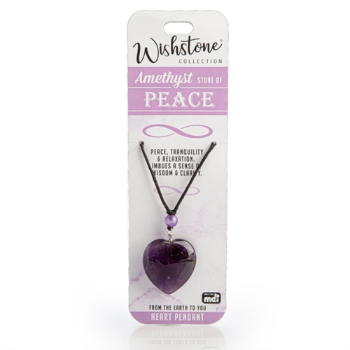 Wishstone Collection Amethyst Heart Pendant - Main Image