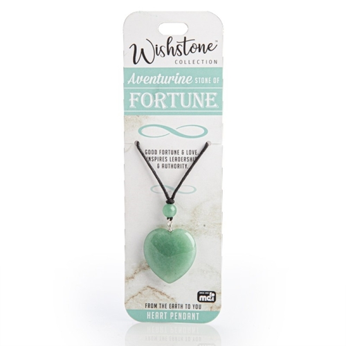 Wishstone Collection Aventurine Heart Pendant - Main Image