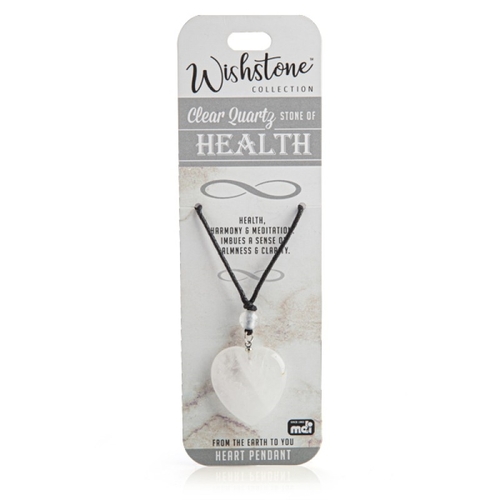Wishstone Collection Clear Quartz Heart Pendant - Main Image