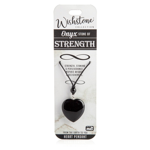 Wishstone Collection Onyx Heart Pendant - Main Image