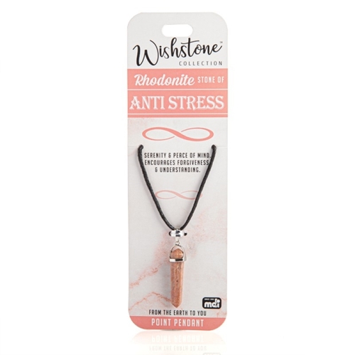 Wishstone Collection Rhodonite Point Pendant - Main Image