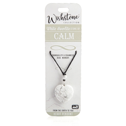 Wishstone Collection White Howlite Heart Pendant - Main Image