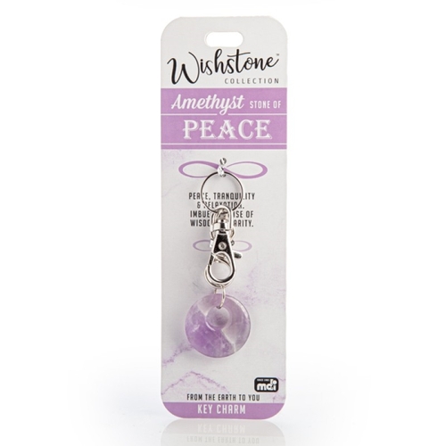Wishstone Collection Amethyst Key Charm - Main Image