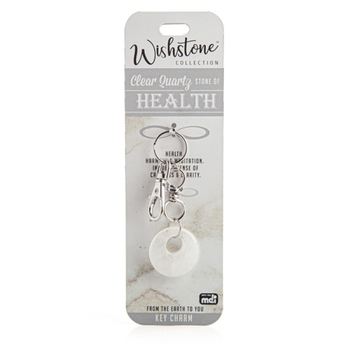 Wishstone Collection Clear Quartz Key Charm - Main Image