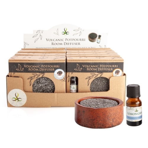 Volcanic Room Diffuser in Terracotta Dish - Assorted - Main Image