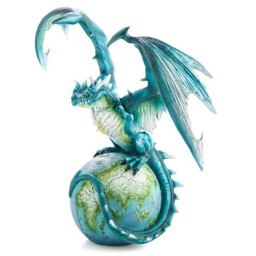 Earth Dragon and Globe Figurine - Main Image