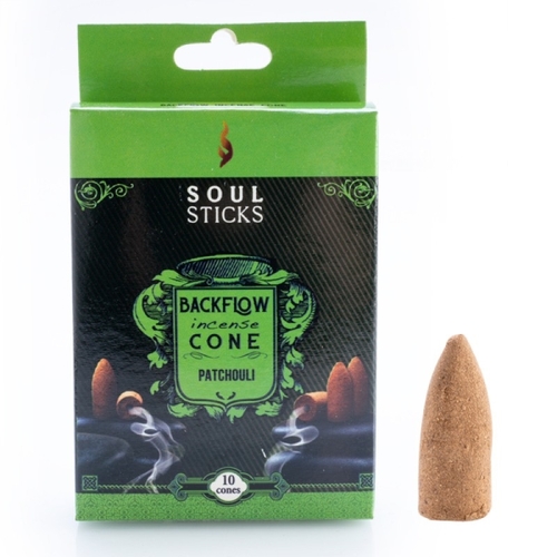 Soul Sticks Patchouli Backflow Incense Cone - Set of 10 - Main Image