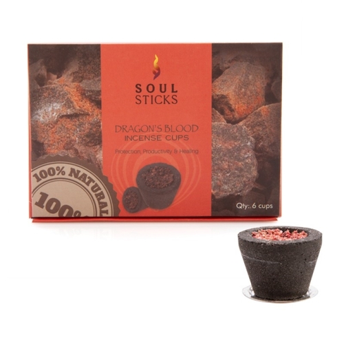 Soul Sticks Dragon's Blood Incense Cup - Set of 6 - Main Image