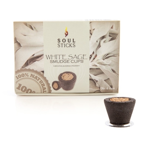 Soul Sticks White Sage Incense Cup - Set of 6 - Main Image