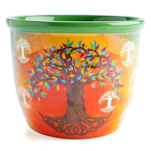 Wild Scents Tree of Life Ceramic Smudge Bowl - Main Image
