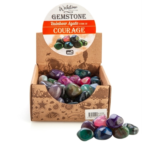 Gemstone Tumbled Rainbow Agate (SENT AT RANDOM) - Main Image
