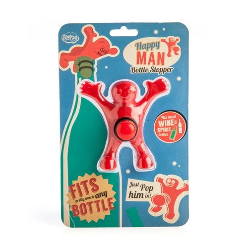 Happy Man Bottle Stopper - Main Image
