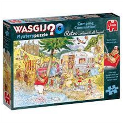 Wasgij 1000 Piece Puzzle - Mystery Retro Camping Commotion  (JUMBO) - Main Image