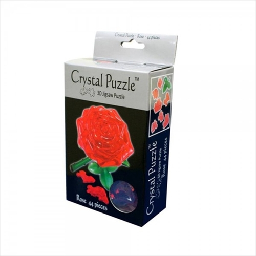 Red Rose 3D Crystal Puzzle - Main Image