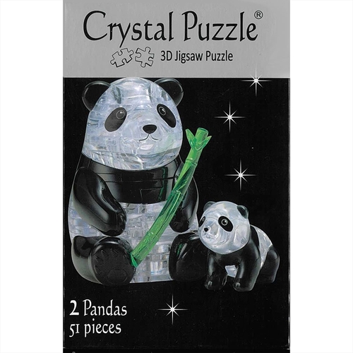 Panda Pair 3D Crystal Puzzle - Main Image