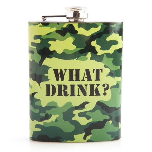 Camo Metal Flask - Main Image