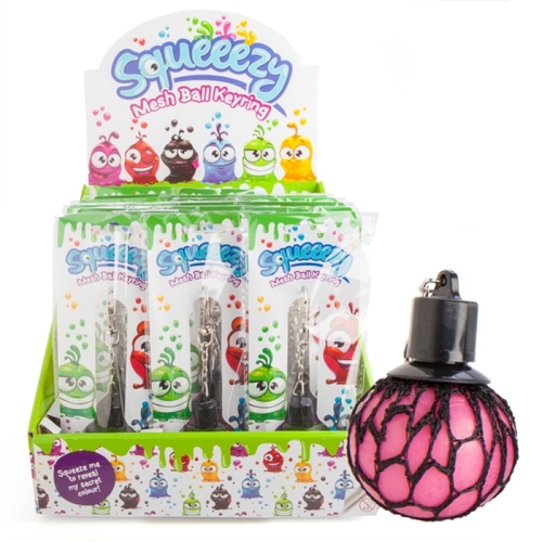 Mesh Squish Ball Keyring  (SENT AT RANDOM) - Main Image
