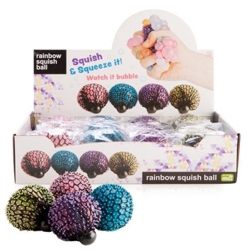 Spiky Rainbow Mesh Squish Ball (SENT AT RANDOM) - Main Image