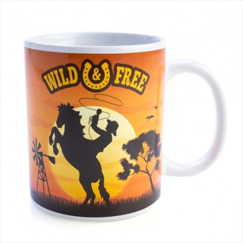 Wild And Free Cowboy Mug - Main Image