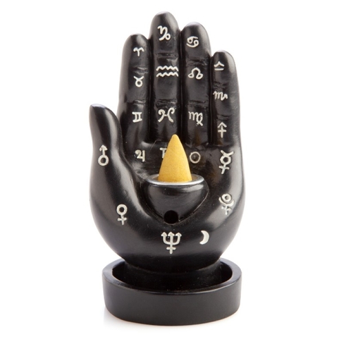 Hamsa Hand Backflow Incense Burner - Main Image