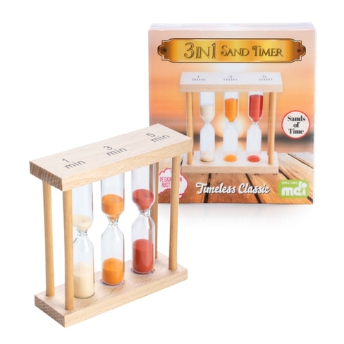 3 In 1 Wooden Sand Timer - Main Image