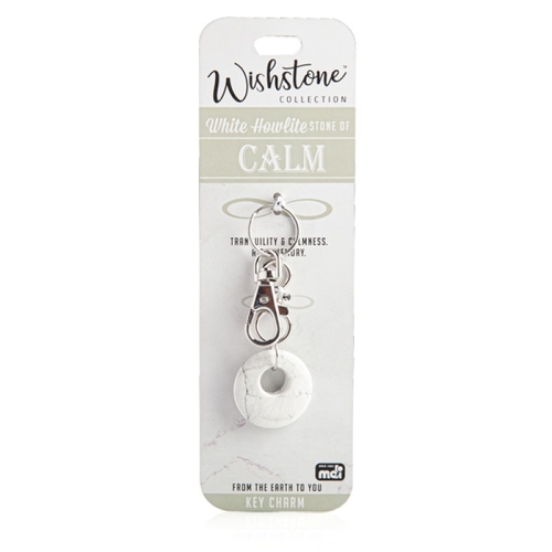 Wishstone Collection White Howlite Key Charm - Main Image