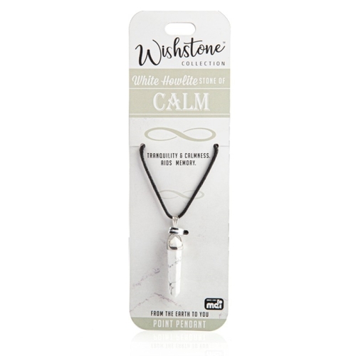 Wishstone Collection White Howlite Point Pendant - Main Image