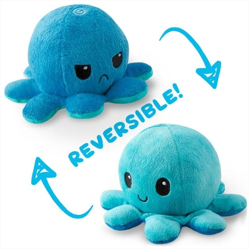 Reversible Plushie - Octopus Blue/Light Blue - Main Image