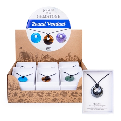 Round Gemstone Pendant (SENT AT RANDOM) - Main Image