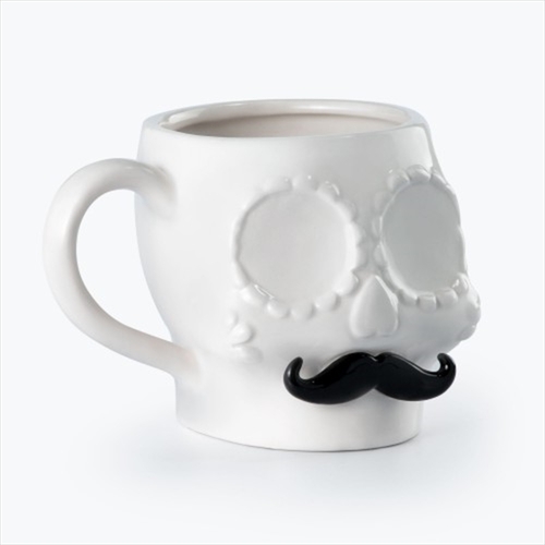 Mustard Sugar Skull Mug - Main Image
