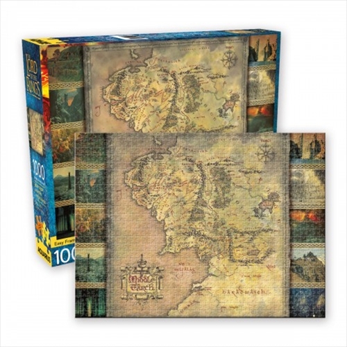 Lord of the Rings Map 1000 Piece Puzzle - Main Image