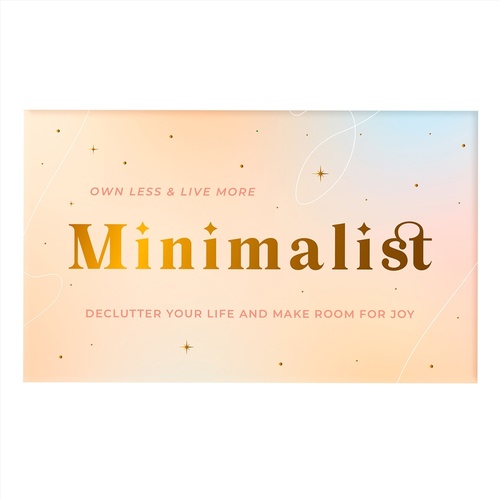 Own Less & Live More Minimalist Cards - Main Image