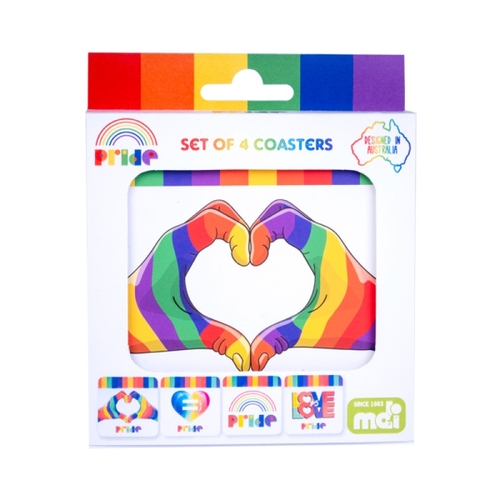 Coasters Set Rainbow Pride - Main Image