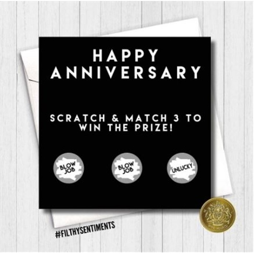 Filthy Sentiments – Anniversary Scratch Card - Main Image