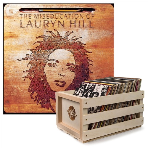 Crosley Record Storage Crate Lauryn Hill The Miseducation Of Lauryn Hill Vinyl Album Bundle - Main Image