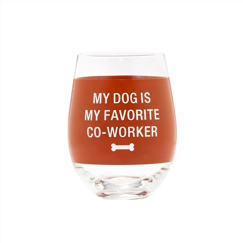 Wine Glass - My Dog Is My Favourite - Main Image