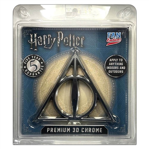 Fan Emblems Harry Potter - Deathly Hallows 3D Decal (Chrome) - Main Image
