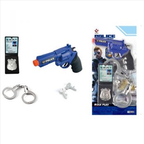 Police Force Gun, Cuffs & Badge Set - Main Image