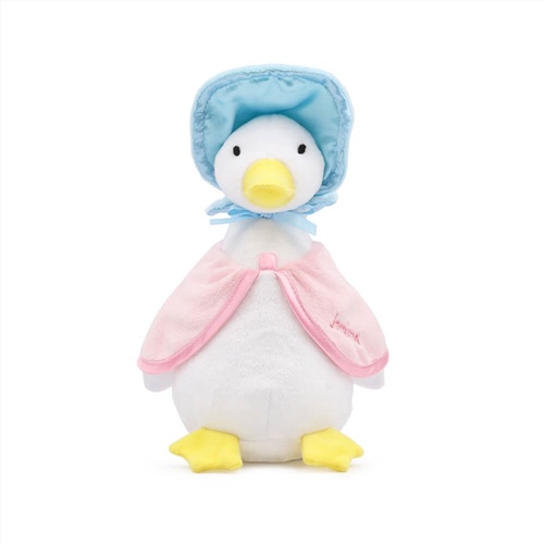 Soft Toy: Silky Beanbag Jemima Puddle-Duck Plush - Main Image