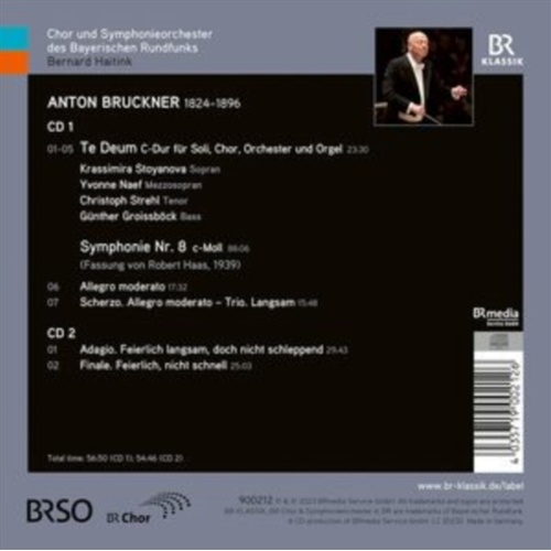 Symphonie No. 8 Te Dum - Symphonieorchester Des Bayerischen Cd Album - Main Image