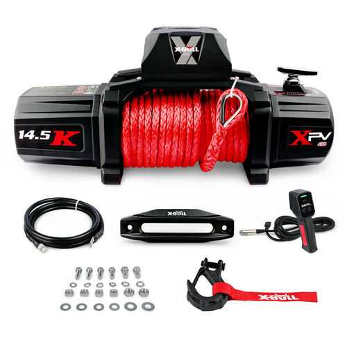 X-BULL Electric Winch 12V Synthetic Rope Wireless 14500LB Remote 4X4 4WD Boat - Main Image