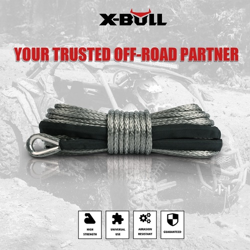 X-BULL Winch Rope 5.5mm x 13m Dyneema Synthetic Rope Tow Recovery Offroad 4wd4x4 - Main Image