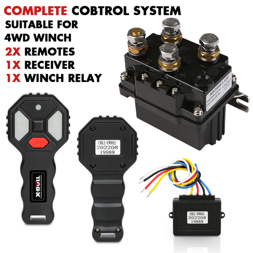 X-BULL Winch Solenoid Relay Wiring Controller 500A 12V and 150ft Wireless Remote - Main Image