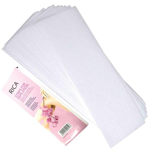 100x Pre-Cut Strips Pack - 70gsm Non Woven Disposable Cut Waxing Papers - Main Image