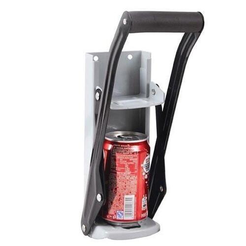 2x Aluminium Can Crusher - 16oz Beer Soda Smasher - Wall Mounted Bottle Opener - Main Image