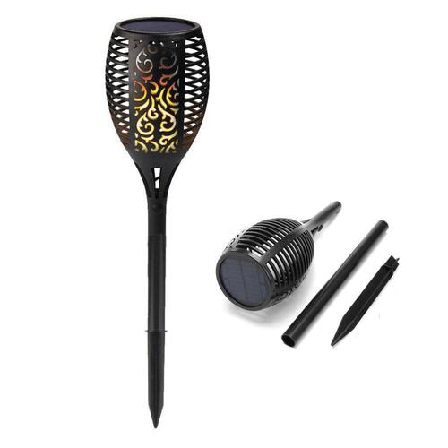 51 LED Bulbs Torch Solar Garden Outdoor Flame Dancing Flickering Light Auto Lamp - Main Image