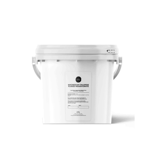 3.8Kg Magnesium Chloride Flakes Hexahydrate Tub - Organic USP Food Grade Salt - Main Image