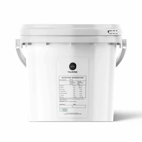 5kg Taurine Powder Tub - Pure Amino Acid L-Taurine Vitamin Supplement - Main Image
